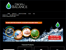 Tablet Screenshot of dropsofbalance.com